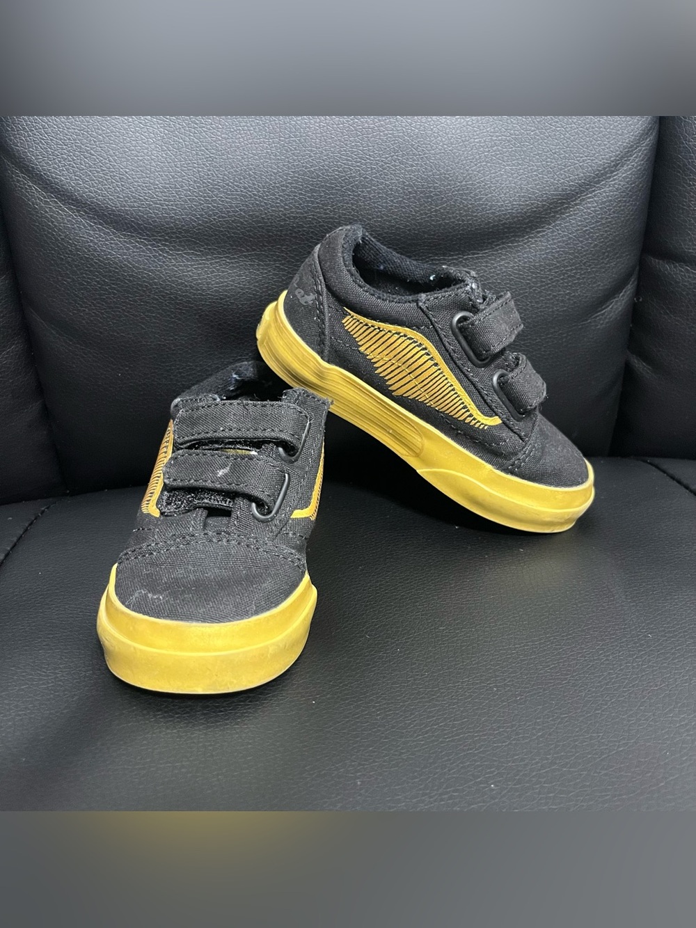 Vans Old Skool x Harry Potter Toddler Sneakers Golden Snitch Size 5 unisex